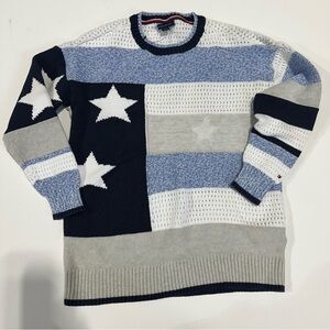 Tommy Hilfiger, American flag knit sweater size extra small